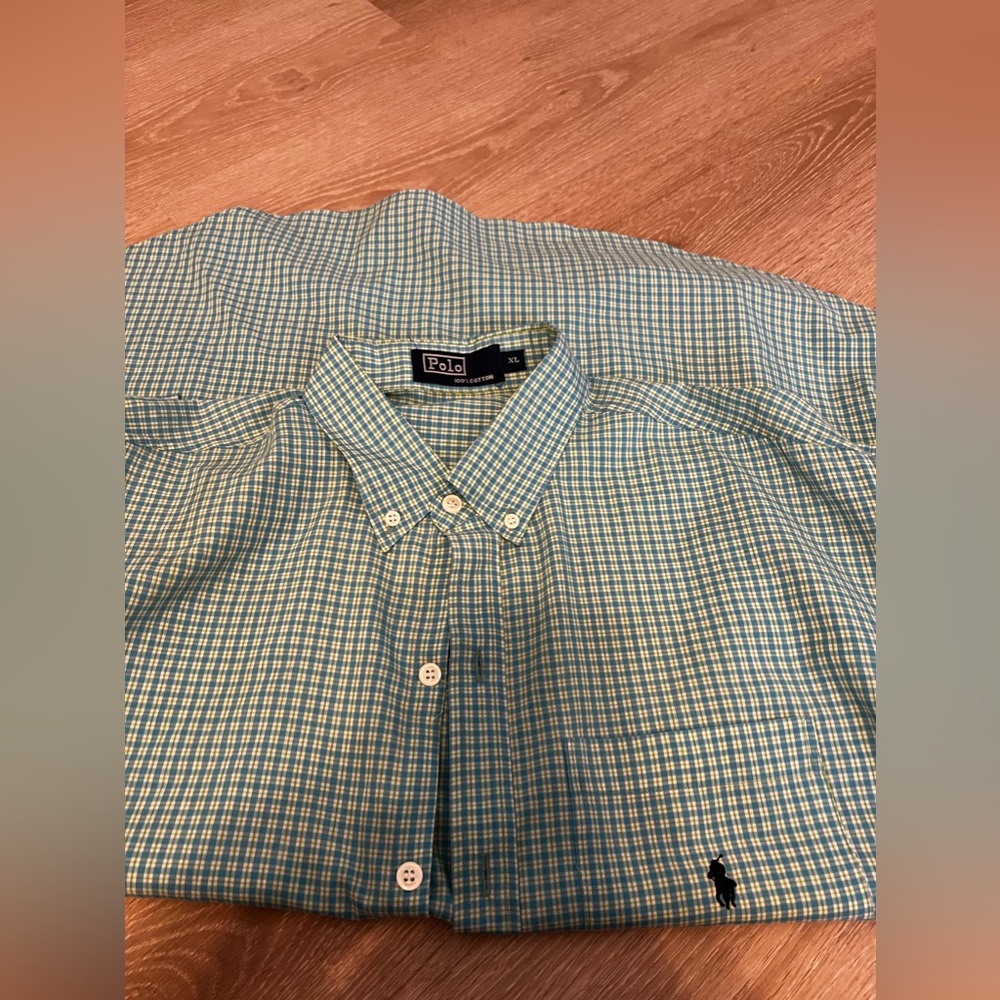 Men’s Polo XL plaid